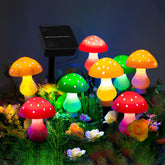 Solar Mushroom String Lights Smart Light Sense Garden Lights Outdoor-TI00832-Veeddydropshipping